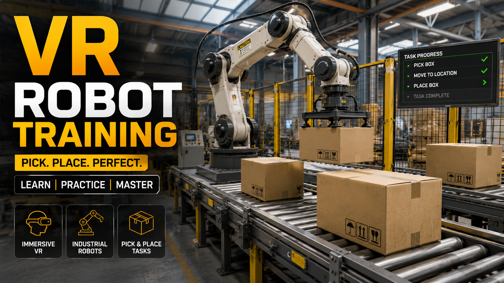 VR Robot Training — Pick, Place, Perfect
